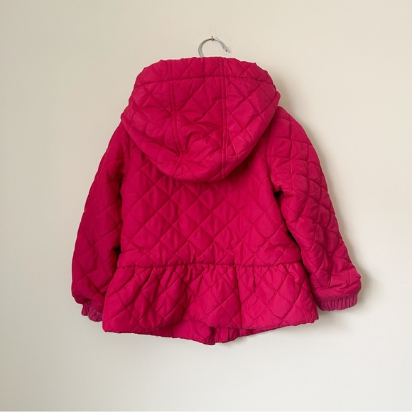 Gap Kids Barbie Pink Puffer Spring Coat Jacket • Size 5 - Picture 2 of 4